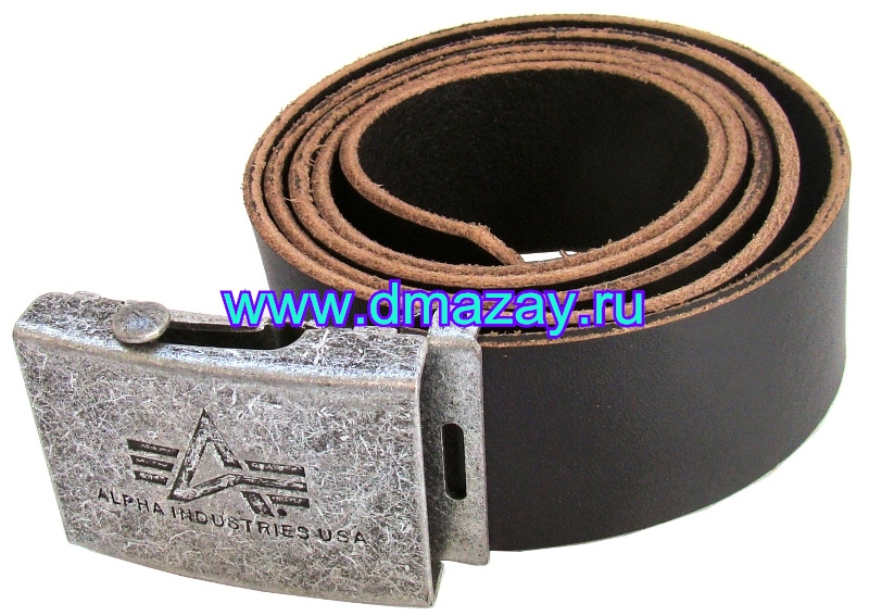    () Alpha Leather belt solid (),  125    