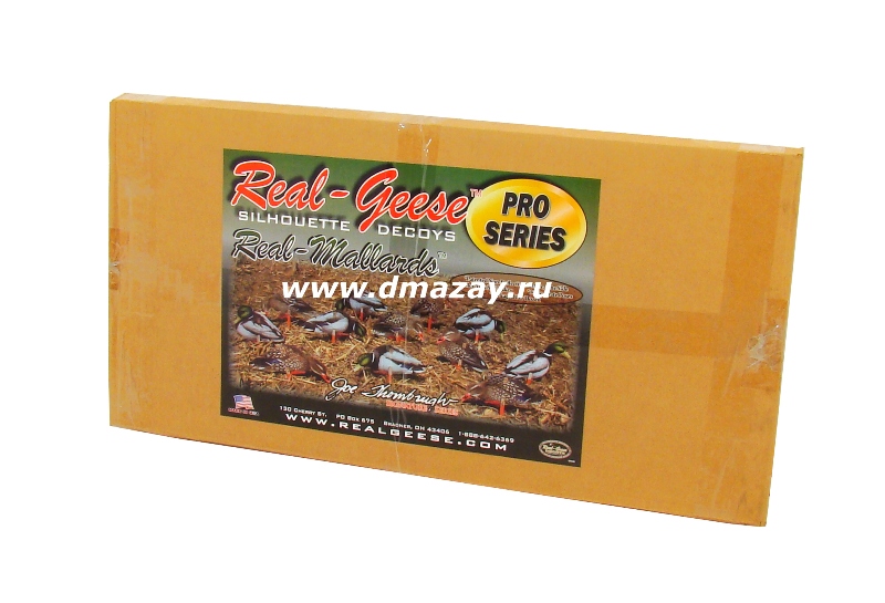      12  (6   6 ) Real-Geese PRO SERIES Silhouette Decoys Real-Mallards 