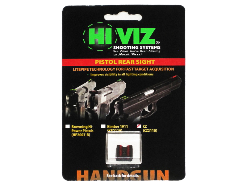 Мушка пистолетная Hiviz CZ2110-R с целиком для CZ75, 85, P01