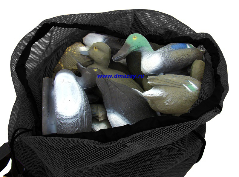  Мешок-рюкзак (баул, сумка) для переноски подсадных корпусных и полукорпусных чучел гусей и уток ЮКОН-99 объёмом 190 литров 