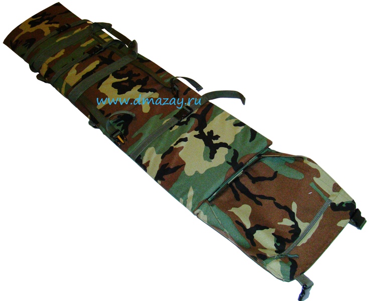  Чехол-рюкзак (кофр) охотничий мягкий длиной 120 см для двух ружей VEKTOR (ВЕКТОР) А-10 (А10) из синтетической ткани (типа кордура), прокладкой из пенополиэтилена камуфлированный
