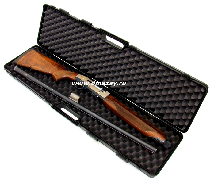  Кейс пластиковый Negrini 1617 SEC для самозарядного оружия(полуавтоматов) и других ружей в разобранном виде с длинной ствола до 94 см черный 