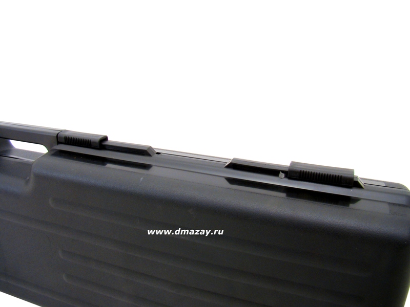  Кейс пластиковый Negrini 1617 TS с отделениями для двуствольного и одноствольного оружия в разобранном виде с диной ствола до 91 см черный 