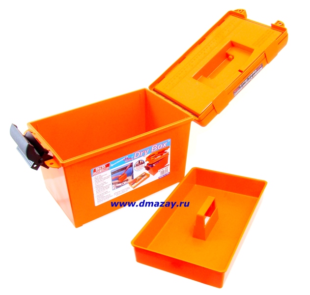  Ящик пластиковый водозащищенный MTM (МТМ) Sportsmans Plus Utility DRY BOX SPUD1-35 для охотников, рыбаков, любителей водного спорта и туристов оранжевого цвета 