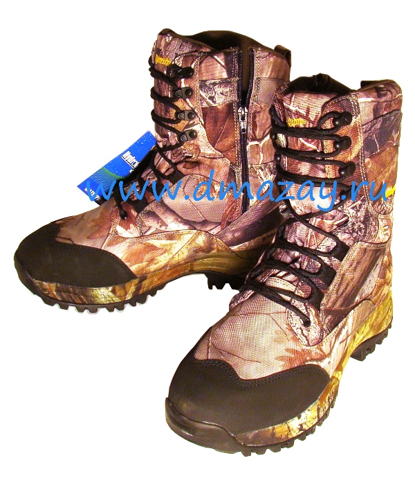 Ботинки Remington (Ремингтон) Forester Hunting Side ZIP 800 камуфлированные(темный лес) непромокаемые из нейлона. — магазин «Дед Мазай»