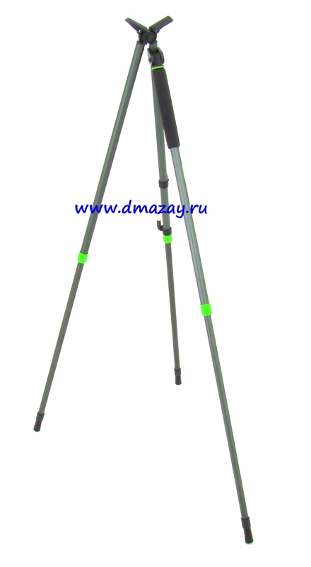  Телескопическая опора для оружия (сошки, упор, бипод) Primos Hunting PoleCat TALL TRI POD, 3 опоры, 3 секции, 64-157 см арт.65483