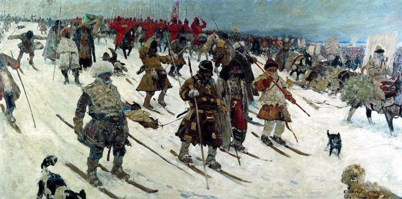  С. В. Иванов. «Поход Русского войска, XVI век» (1903).