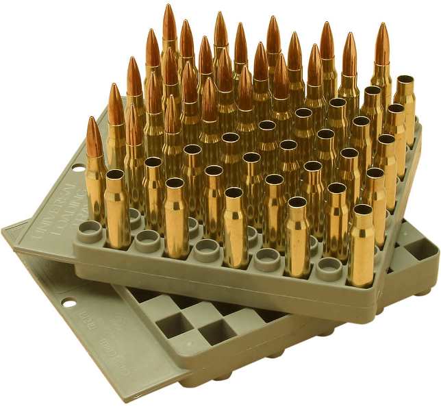     MTM Small loading tray LT-50-43  150    : 7,6225 () , 918 () , 9 Luger/P.A. , 7.6239 , 5.4539 , 7,6251 (308win), .223rem (5,5645), .30-06,  